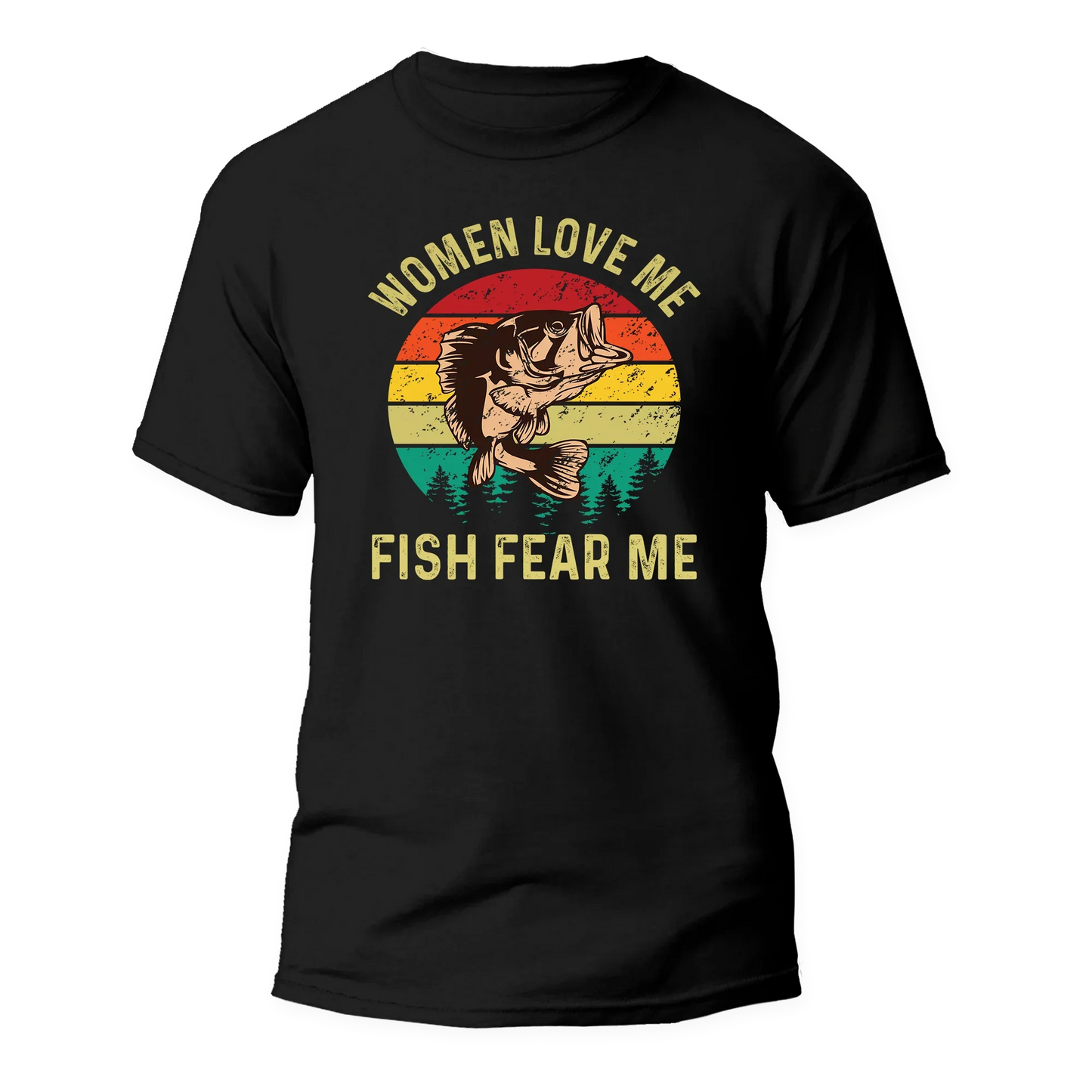 Outdoorzees Women Love Me Fish Hate Me Man T-Shirt