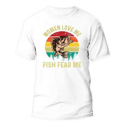 Outdoorzees Women Love Me Fish Hate Me Man T-Shirt