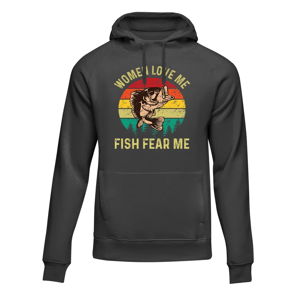 Outdoorzees Women Love Me Fish Hate Me Unisex Hoodie