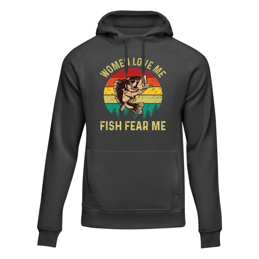 Outdoorzees Women Love Me Fish Hate Me Unisex Hoodie