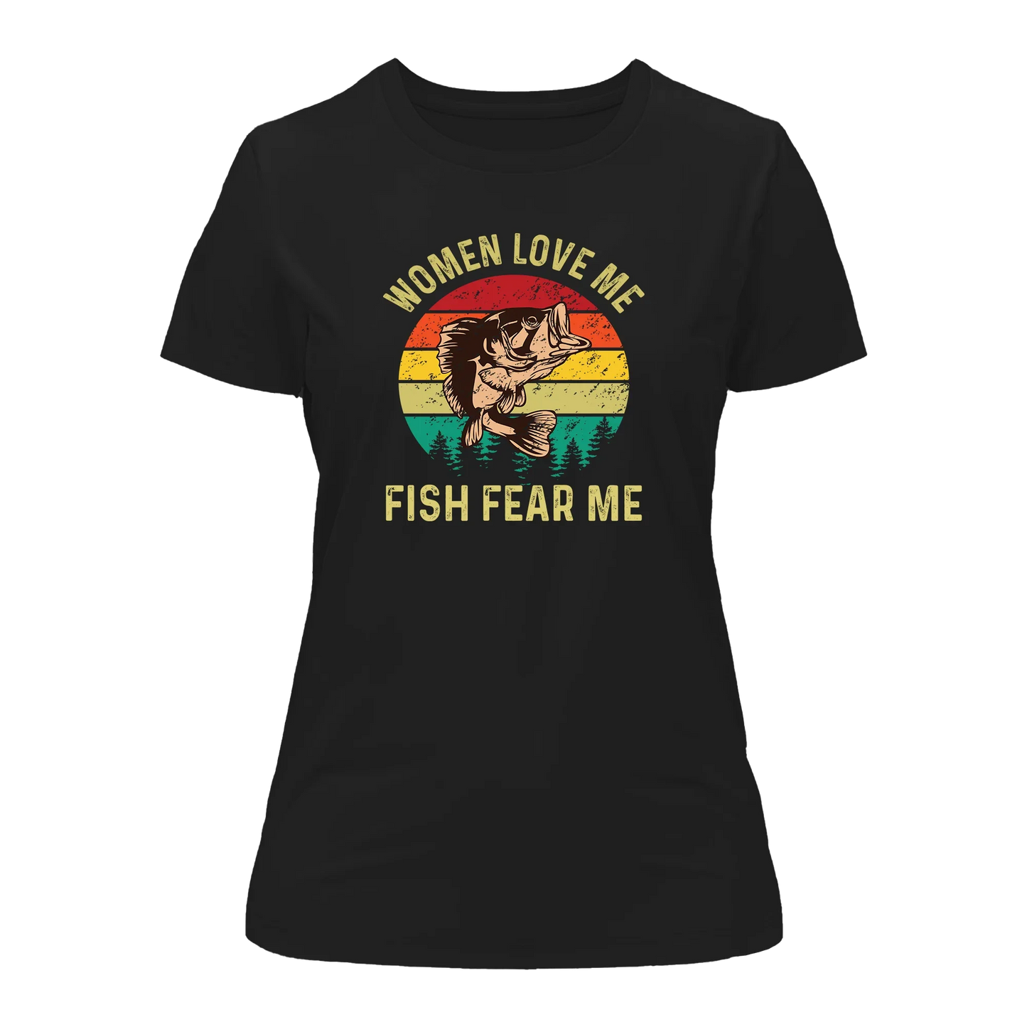 Outdoorzees Women Love Me Fish Hate Me T-Shirt for Women