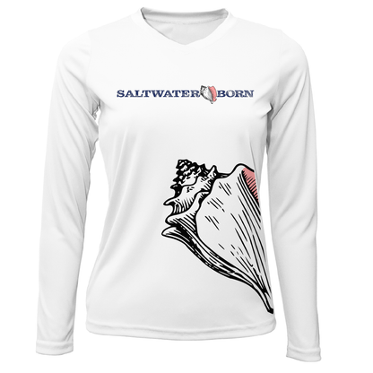 Saltwater Born Conch Wrap Long Sleeve UPF 50+ Dry-Fit Shirt