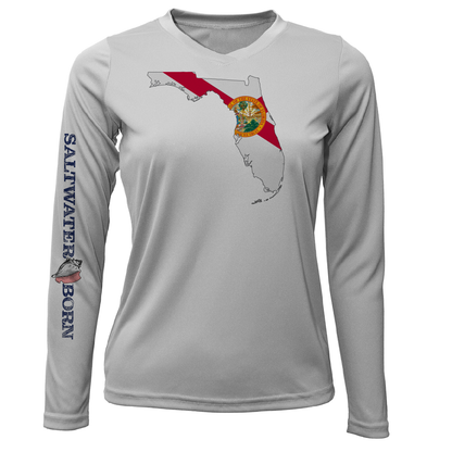 Saltwater Born State of Florida Long Sleeve UPF 50+ Dry-Fit Shirt