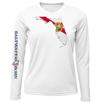 Saltwater Born State of Florida Long Sleeve UPF 50+ Dry-Fit Shirt