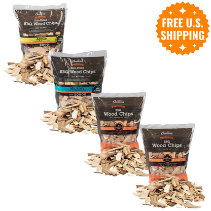Grill Masters Club Wood Chip 4-Pack: Apple, Hickory, Cherry & Pecan