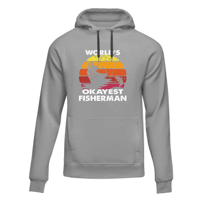 Outdoorzees World's Okayest Fisherman Unisex Hoodie