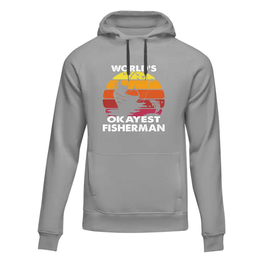 Outdoorzees World's Okayest Fisherman Unisex Hoodie
