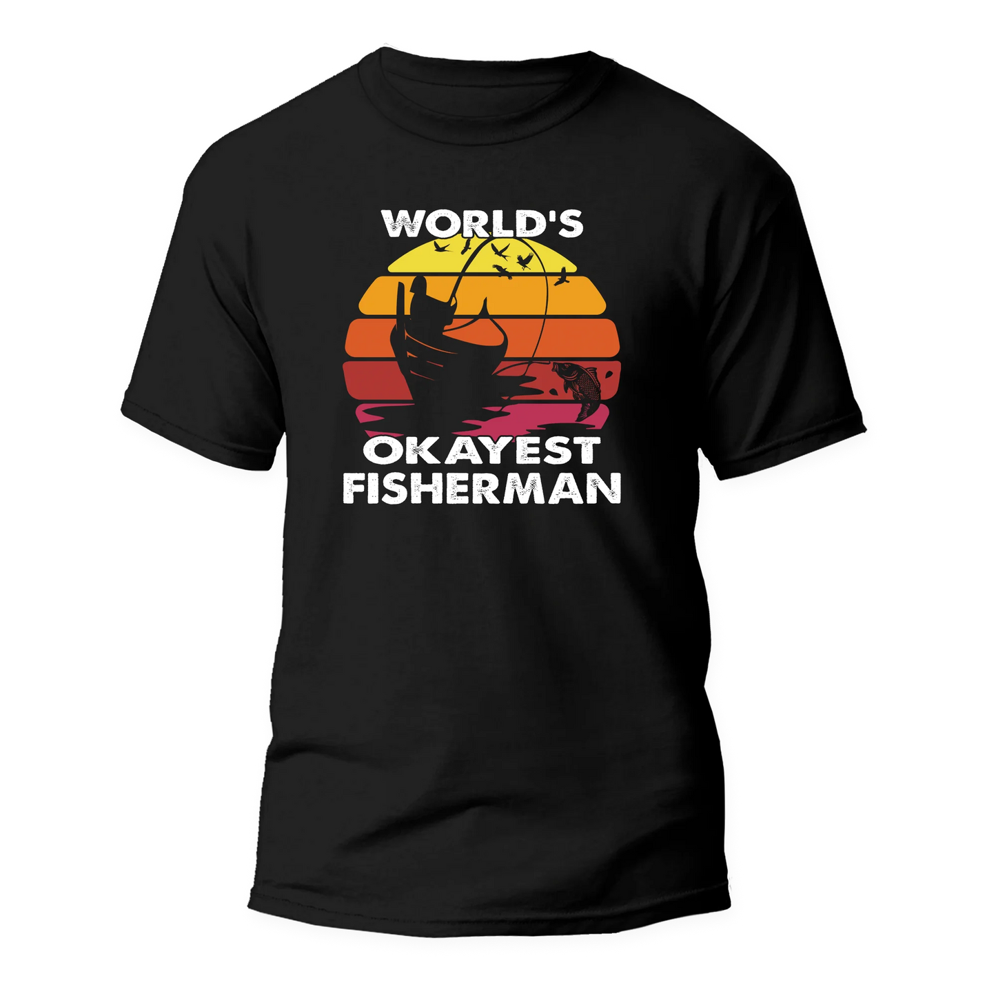 Outdoorzees World's Okayest Fisherman Man T-Shirt