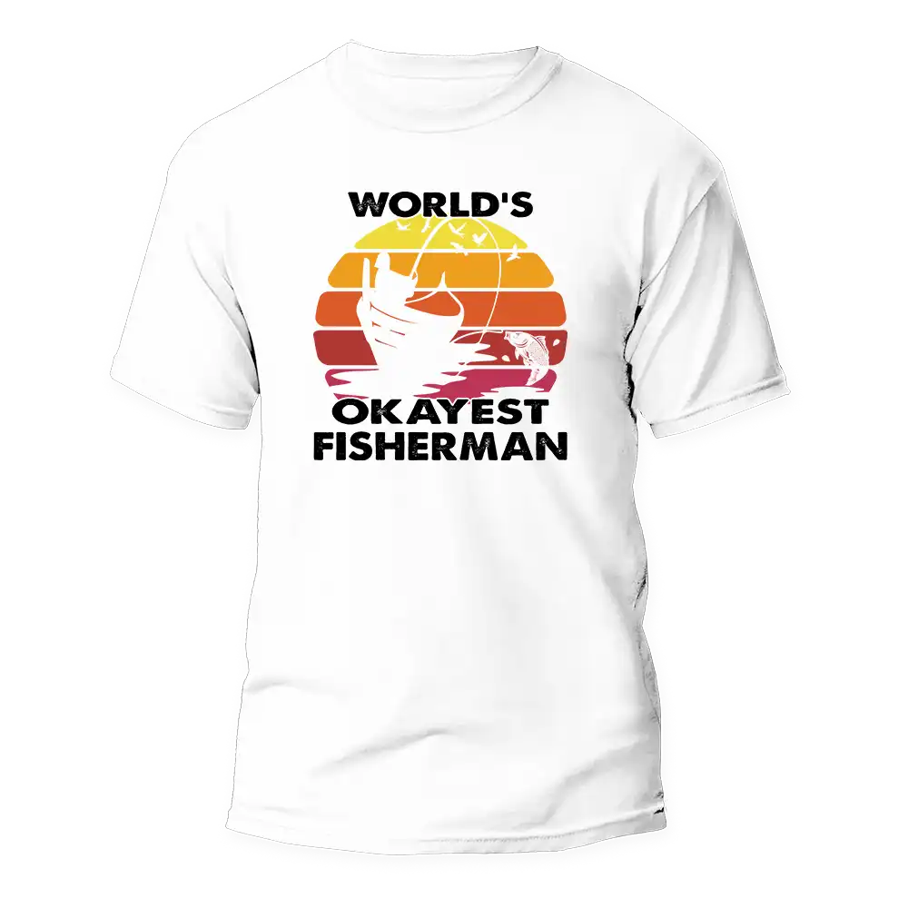 Outdoorzees World's Okayest Fisherman Man T-Shirt