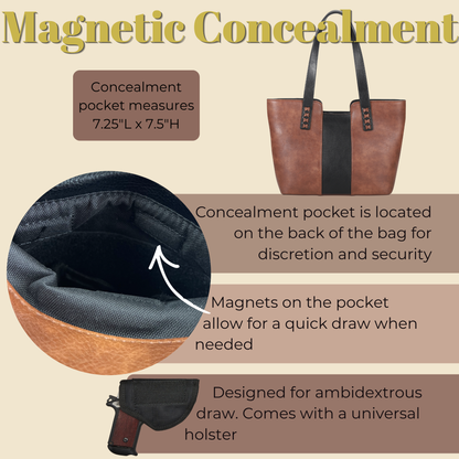 Concealed Carry Wrenley Tote by Lady Conceal