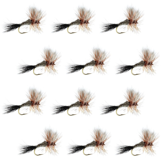 The Fly Fishing Place Ausable Wulff Classic Dry Fly 1 Dozen Flies  Hook Size 14