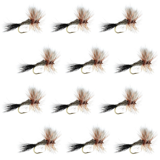 The Fly Fishing Place Ausable Wulff Classic Dry Fly 1 Dozen Flies  Hook Size 10