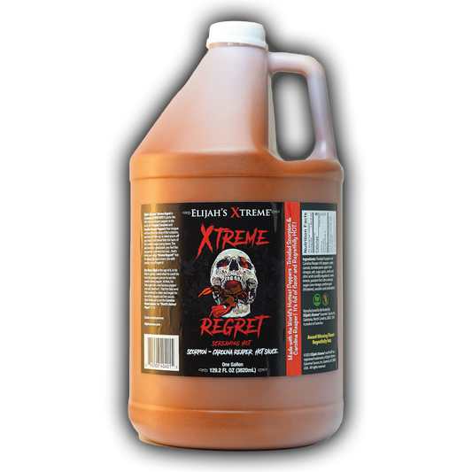 Elijah's Xtreme Regret Hot Sauce Gallon (128oz)
