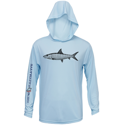 Saltwater Born Bonefish Long Sleeve UPF 50+ Dry-Fit Hoodie