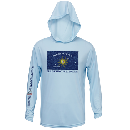 Saltwater Born Conch Republic Boys  Long Sleeve UPF 50+ Dry-Fit Hoody