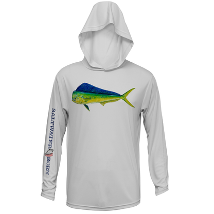Saltwater Born Mahi Boys Long Sleeve UPF 50+ Dry-Fit Hoody