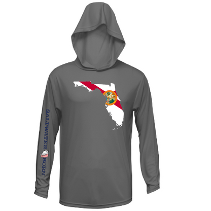 Saltwater Born State of Florida Long Sleeve UPF 50+ Dry-Fit Hoodie
