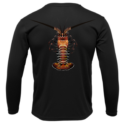 Saltwater Born Key West, FL Realistic Lobster Long Sleeve UPF 50+ Dry-Fit Shirt