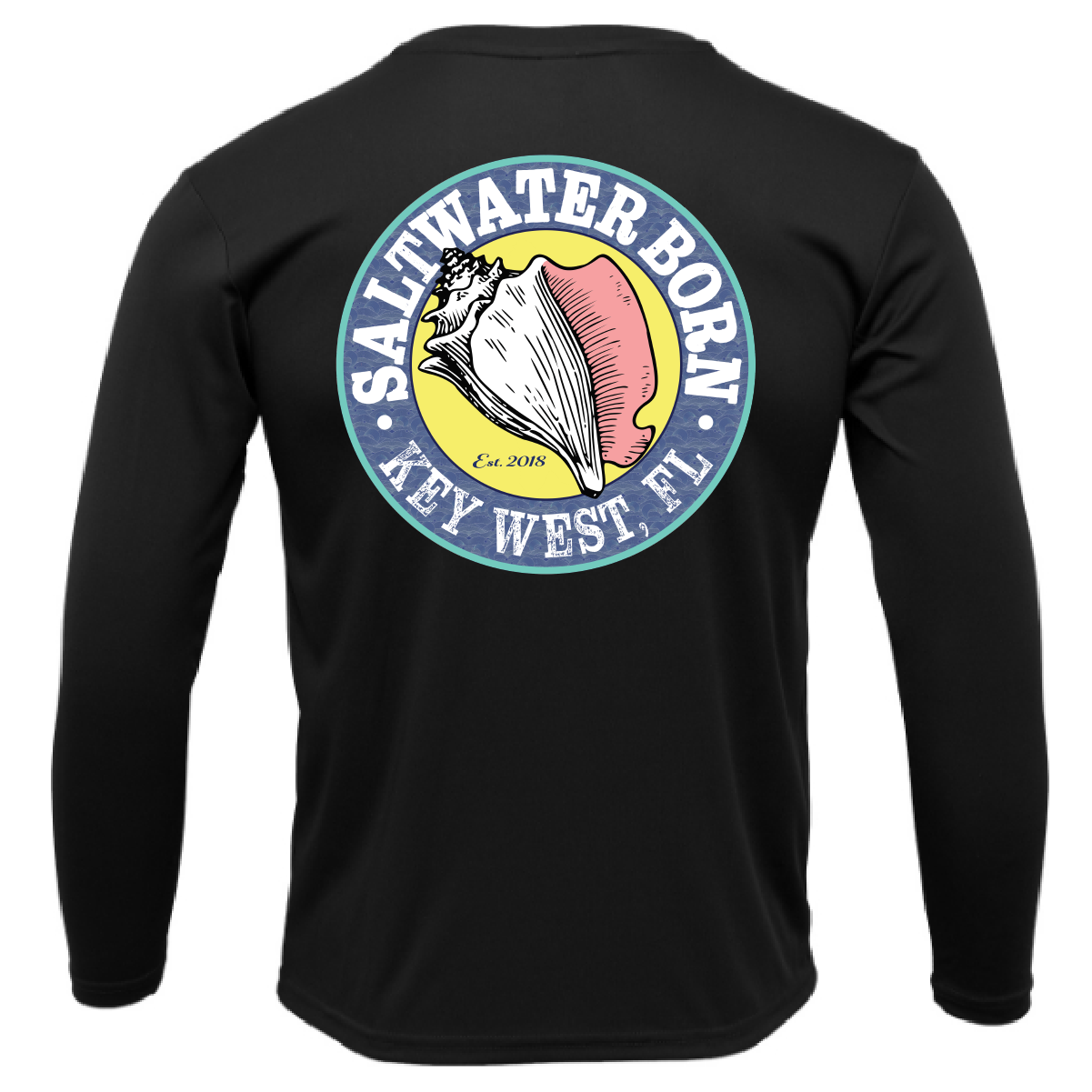 Saltwater Born Key West, FL Spiny Lobster Diver Long Sleeve UPF 50+ Dry-Fit Shirt