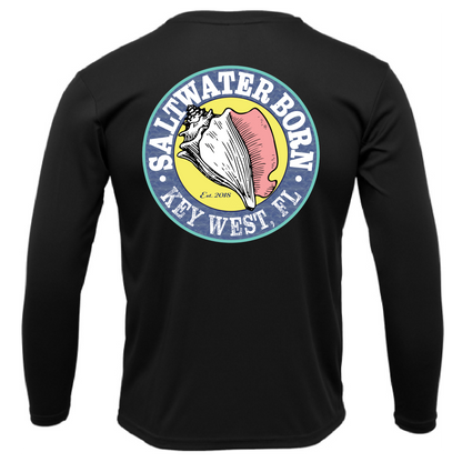 Saltwater Born Key West, FL Spiny Lobster Diver Long Sleeve UPF 50+ Dry-Fit Shirt