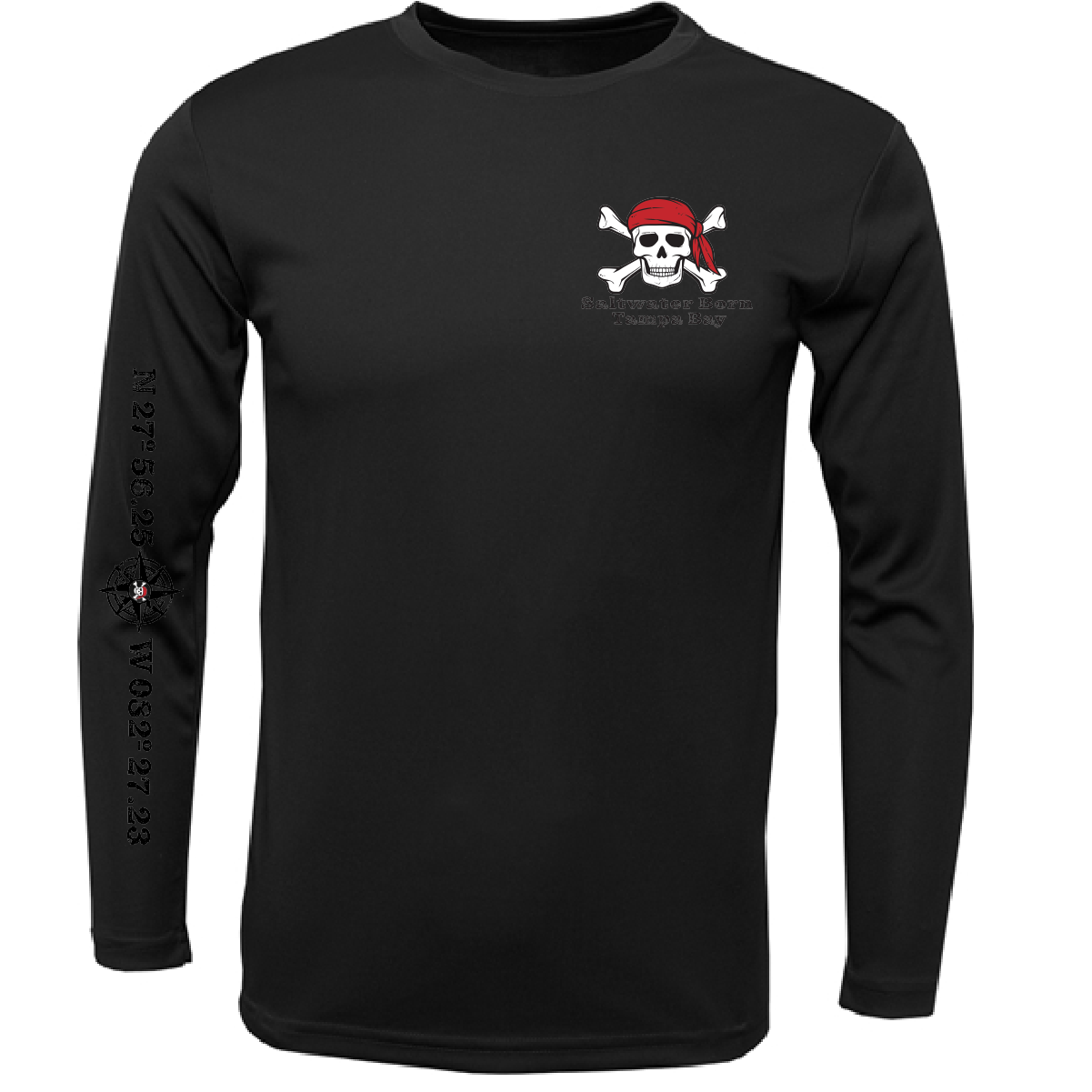 Tampa Bay Blackbeard Long Sleeve UPF 50+ Dry-Fit Shirt