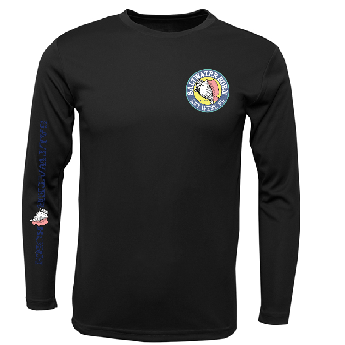 Saltwater Born Key West, FL Turtle Long Sleeve UPF 50+ Dry-Fit Shirt