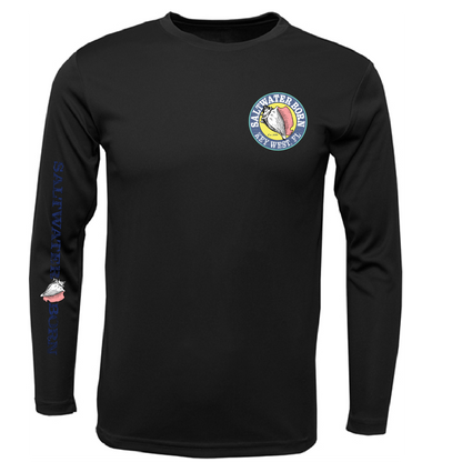 Saltwater Born Key West, FL Turtle Long Sleeve UPF 50+ Dry-Fit Shirt