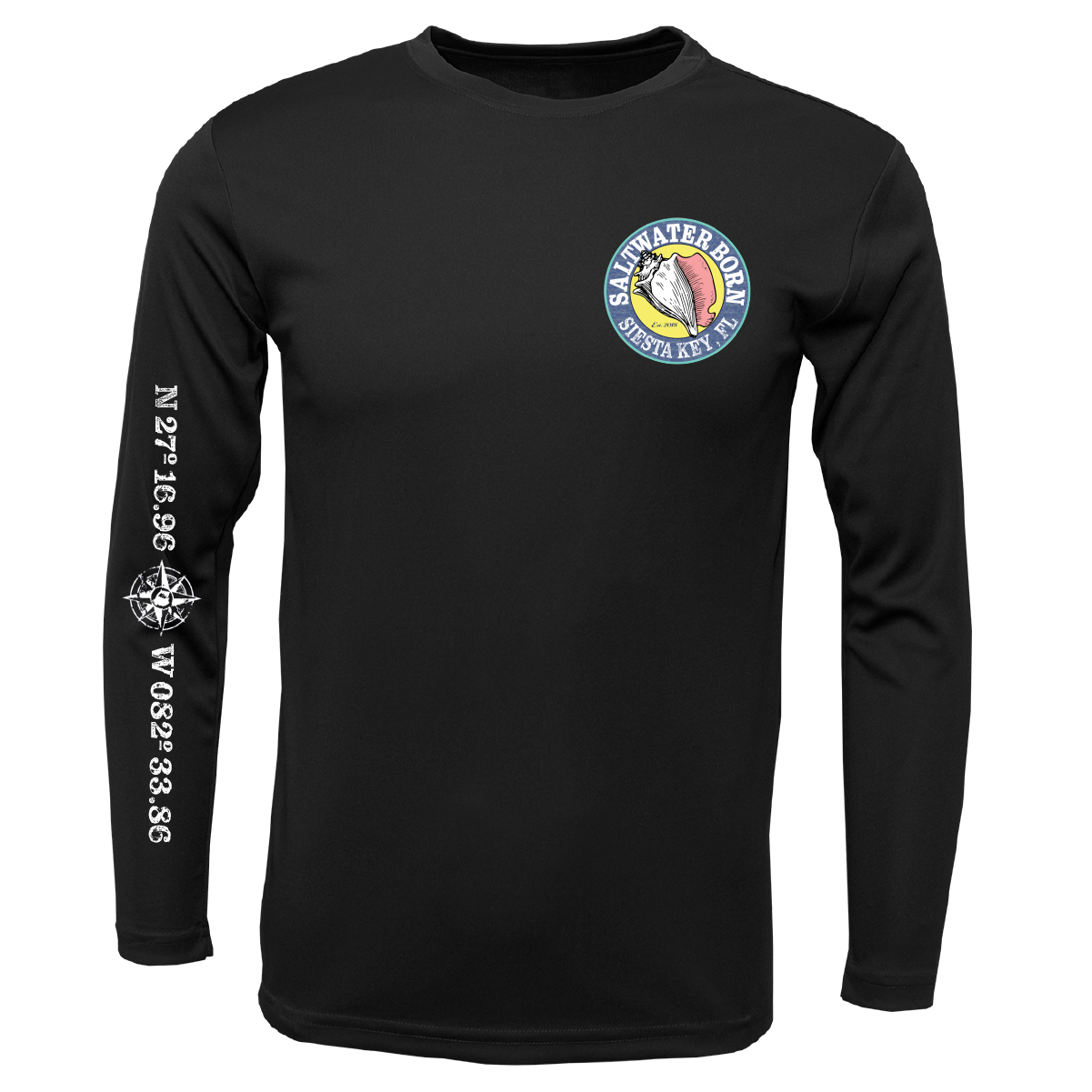 Siesta Key, FL Kraken Long Sleeve UPF 50+ Dry-Fit Shirt