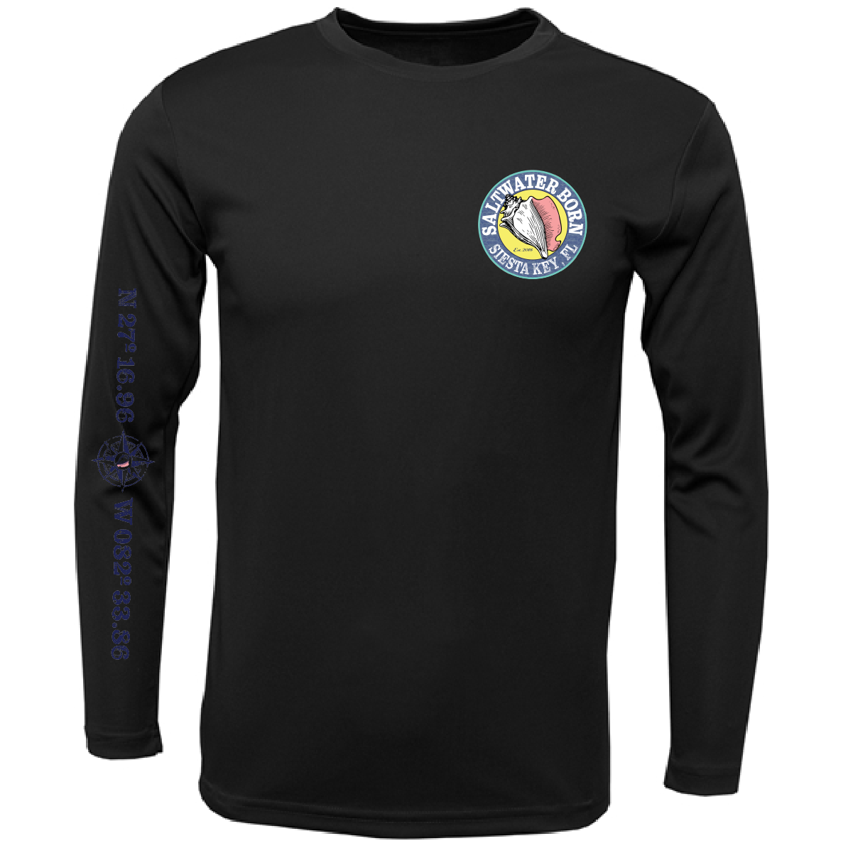 Siesta Key, FL Marlin Long Sleeve UPF 50+ Dry-Fit Shirt