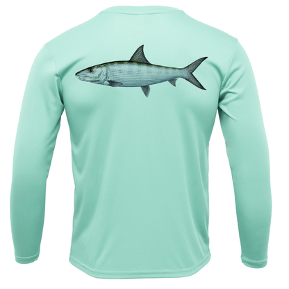 USA Bonefish Long Sleeve UPF 50+ Dry-Fit Shirt