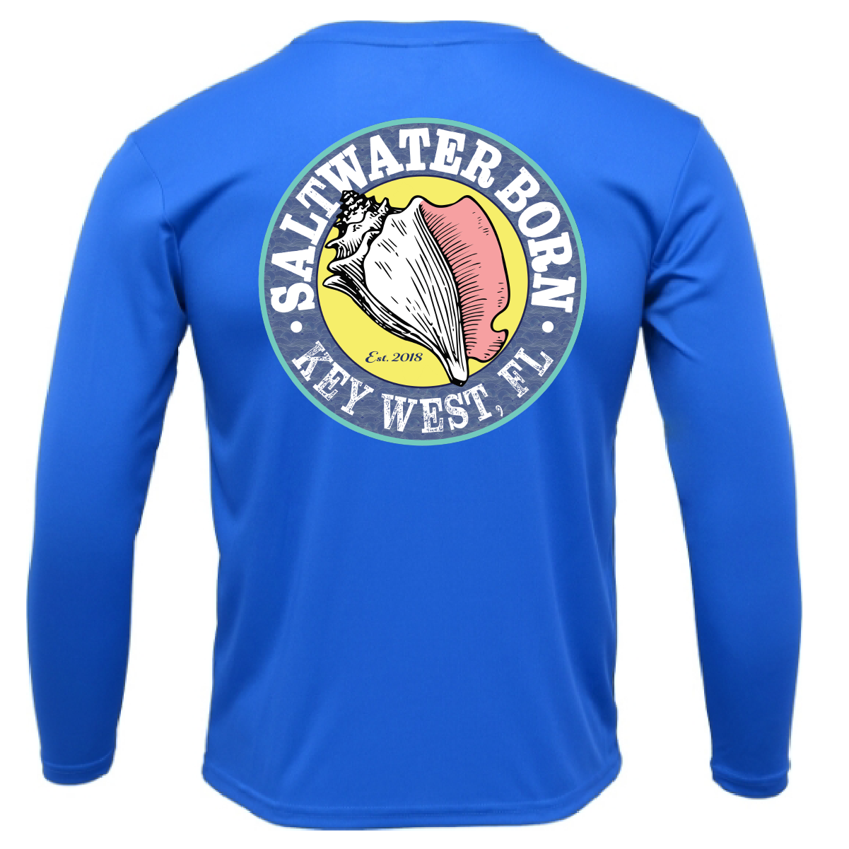 Saltwater Born Key West, FL Spiny Lobster Diver Long Sleeve UPF 50+ Dry-Fit Shirt