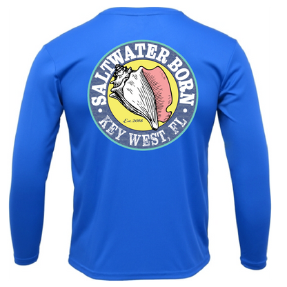 Saltwater Born Key West, FL Spiny Lobster Diver Long Sleeve UPF 50+ Dry-Fit Shirt