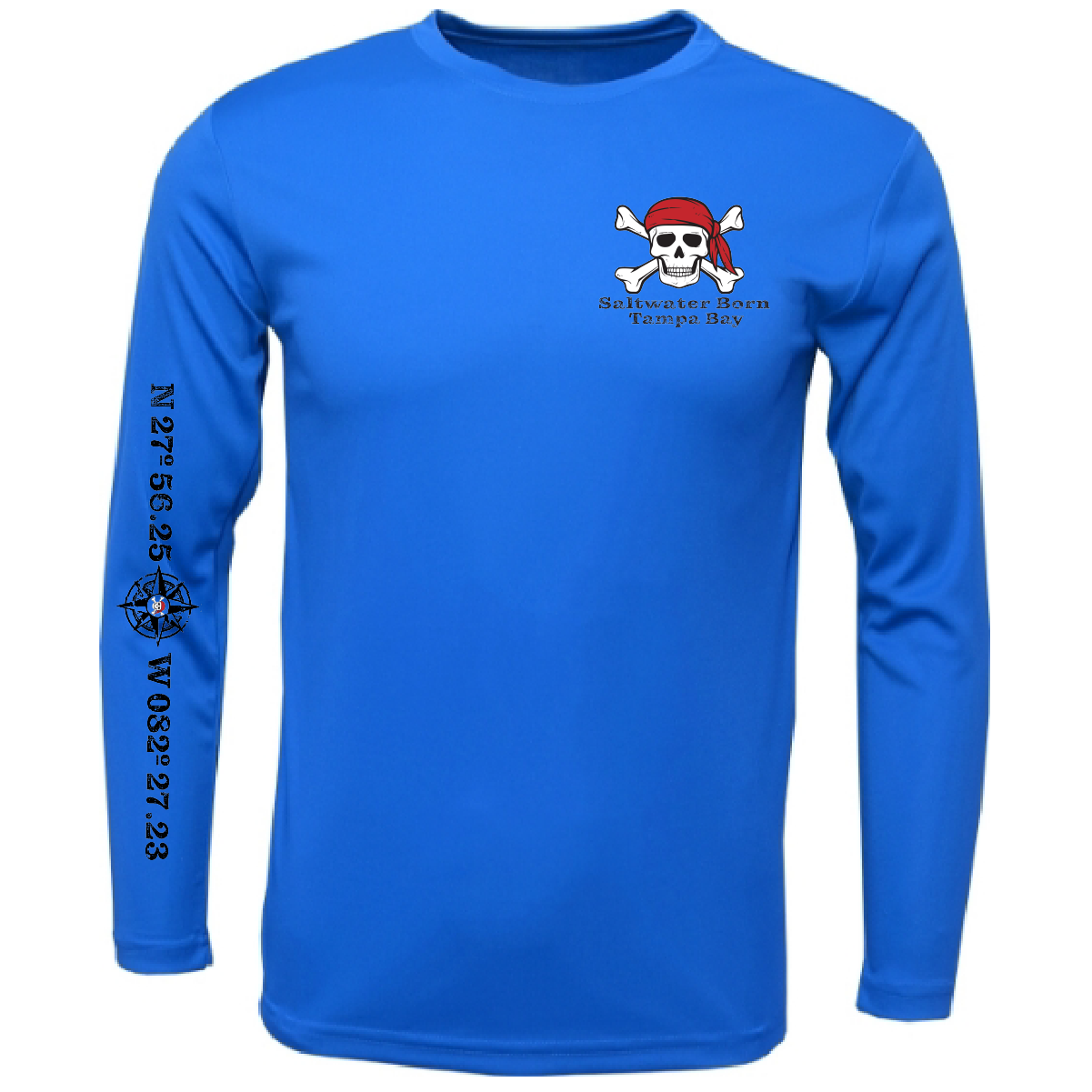 Tampa Bay Blackbeard Long Sleeve UPF 50+ Dry-Fit Shirt
