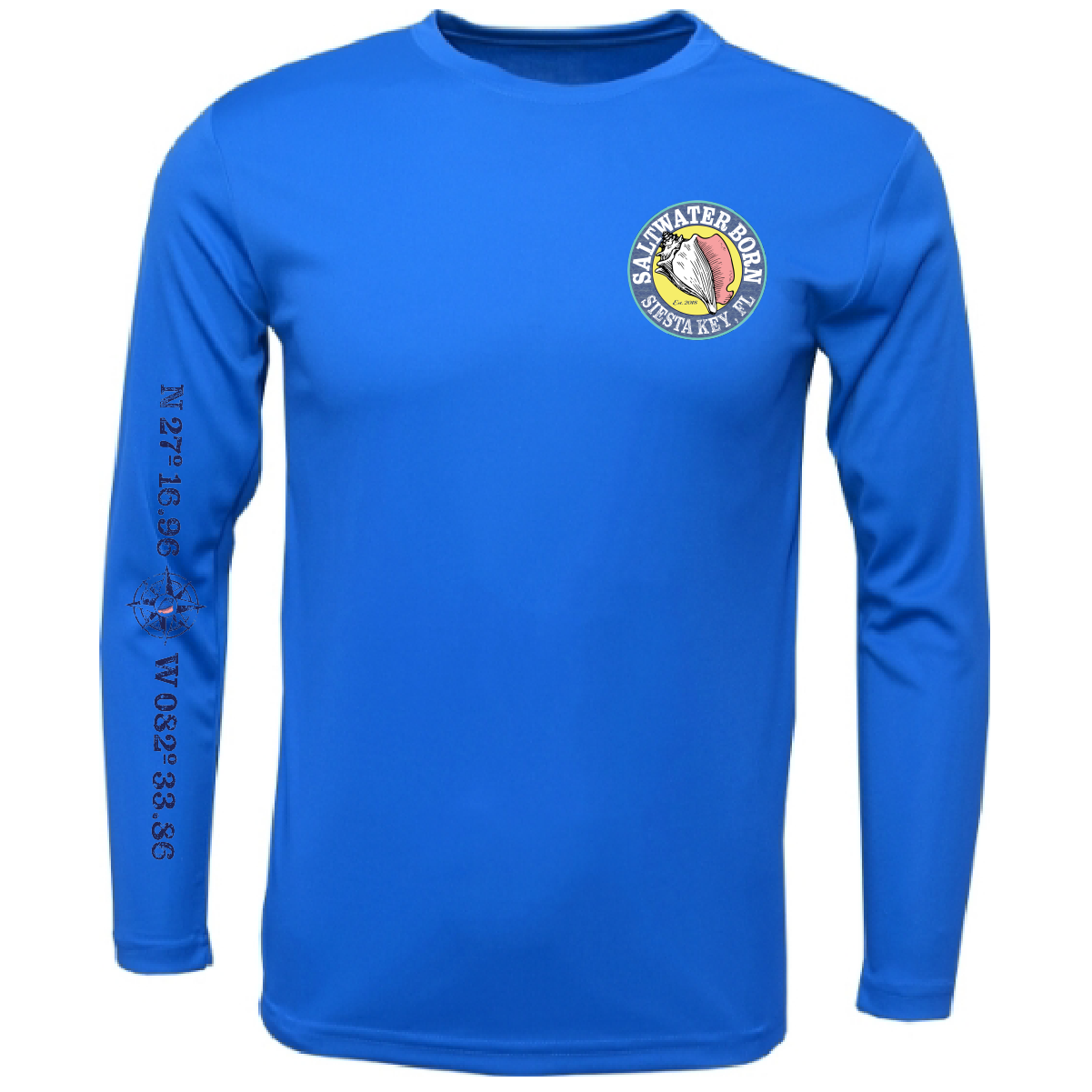 Siesta Key, FL Marlin Long Sleeve UPF 50+ Dry-Fit Shirt
