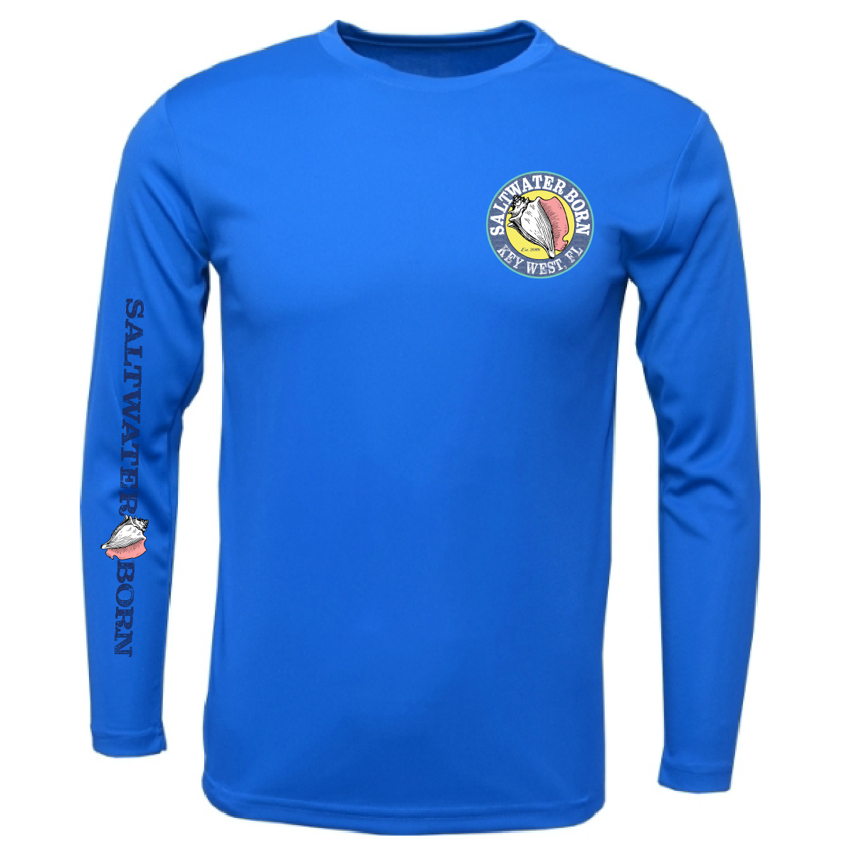 Saltwater Born Key West, FL Turtle Long Sleeve UPF 50+ Dry-Fit Shirt