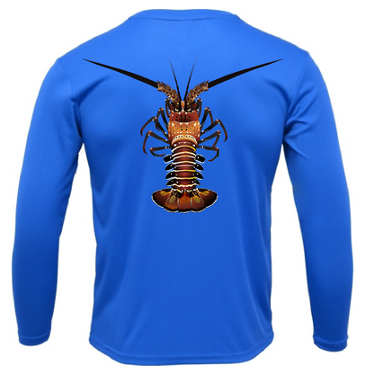 Saltwater Born Key West, FL Realistic Lobster Long Sleeve UPF 50+ Dry-Fit Shirt