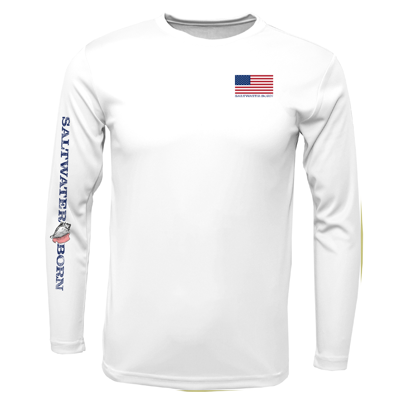 USA Yellowtail Long Sleeve UPF 50+ Dry-Fit Shirt