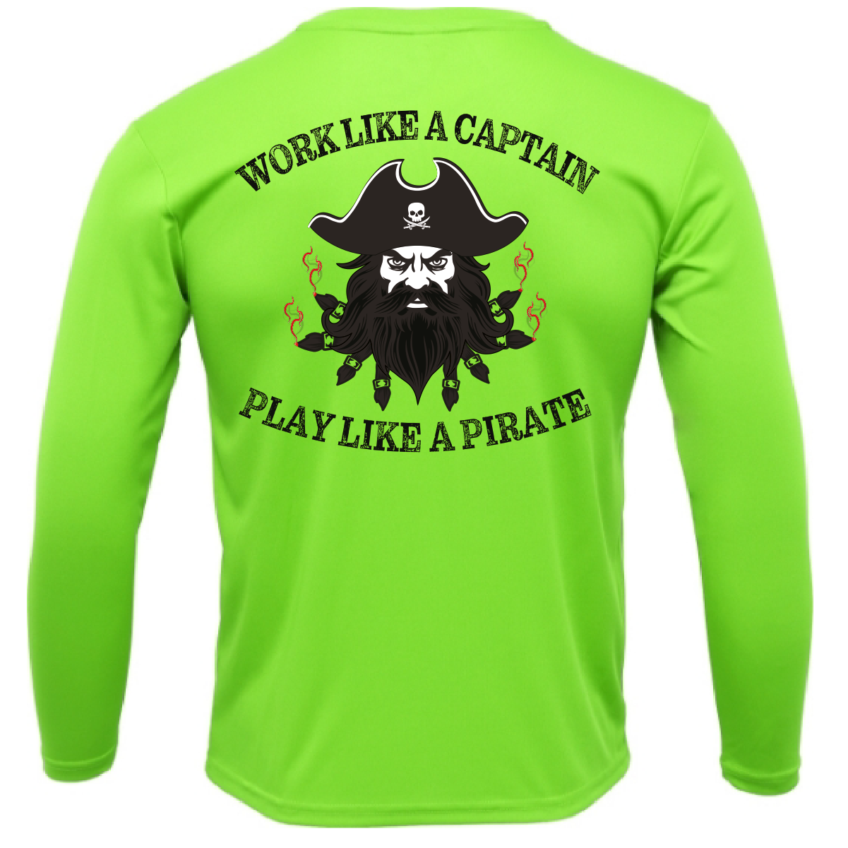 Tampa Bay Blackbeard Long Sleeve UPF 50+ Dry-Fit Shirt