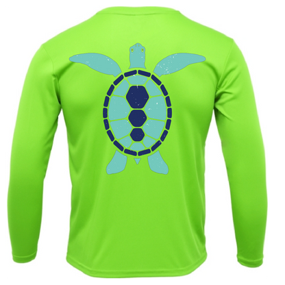 Saltwater Born Key West, FL Turtle Long Sleeve UPF 50+ Dry-Fit Shirt