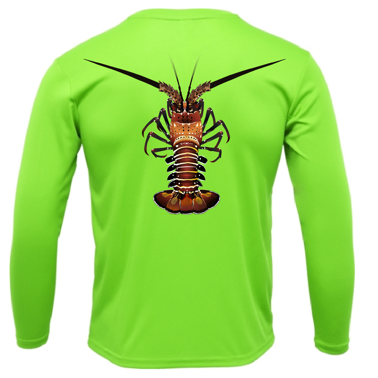 Saltwater Born Key West, FL Realistic Lobster Long Sleeve UPF 50+ Dry-Fit Shirt