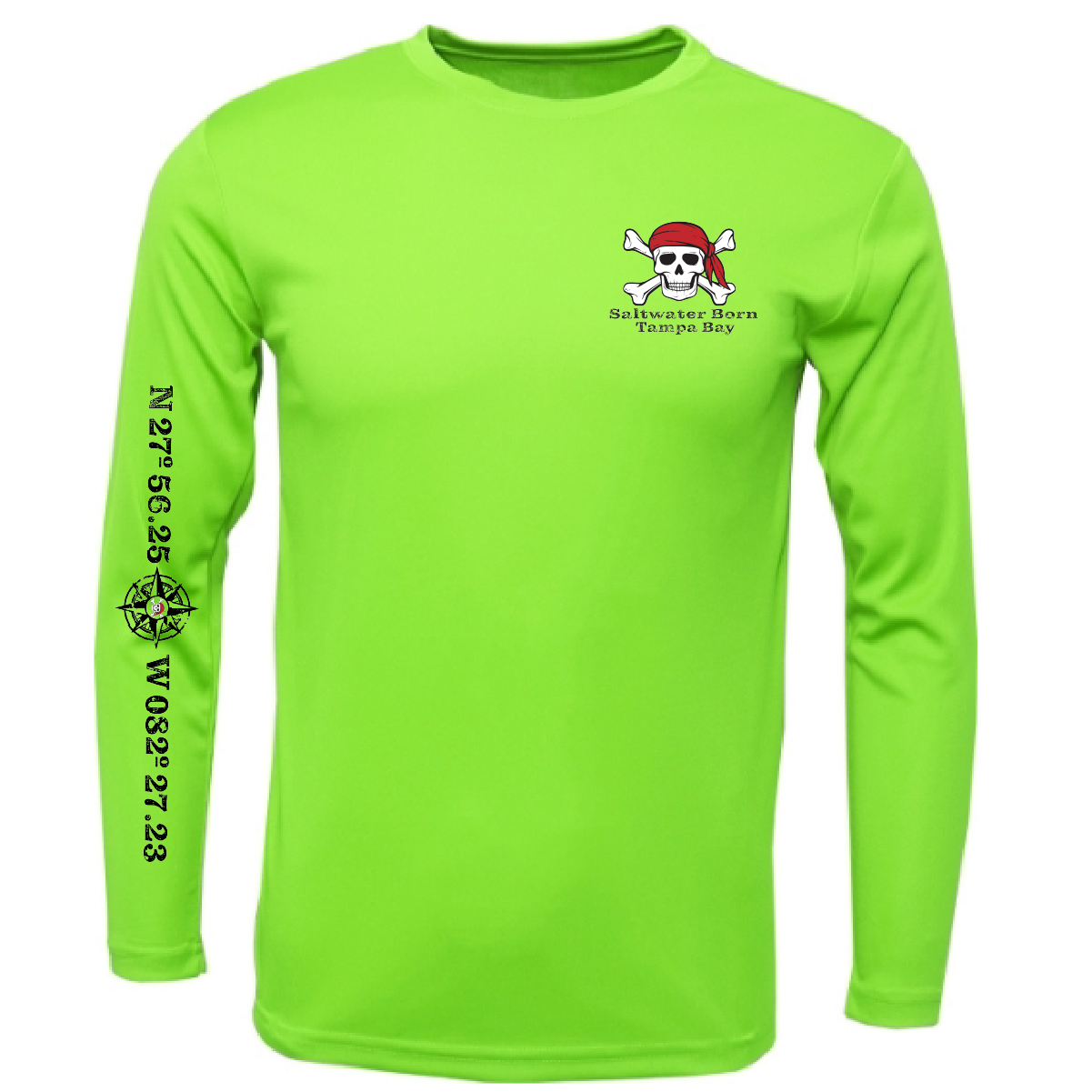 Tampa Bay Blackbeard Long Sleeve UPF 50+ Dry-Fit Shirt