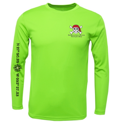 Tampa Bay Blackbeard Long Sleeve UPF 50+ Dry-Fit Shirt