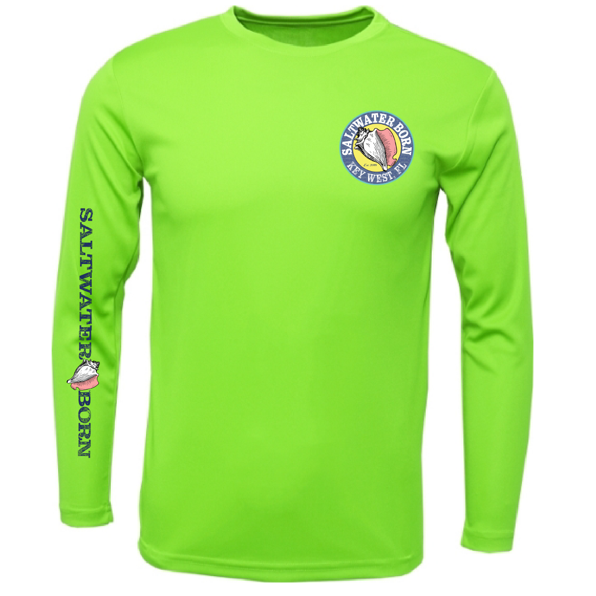 Saltwater Born Key West, FL Realistic Lobster Long Sleeve UPF 50+ Dry-Fit Shirt