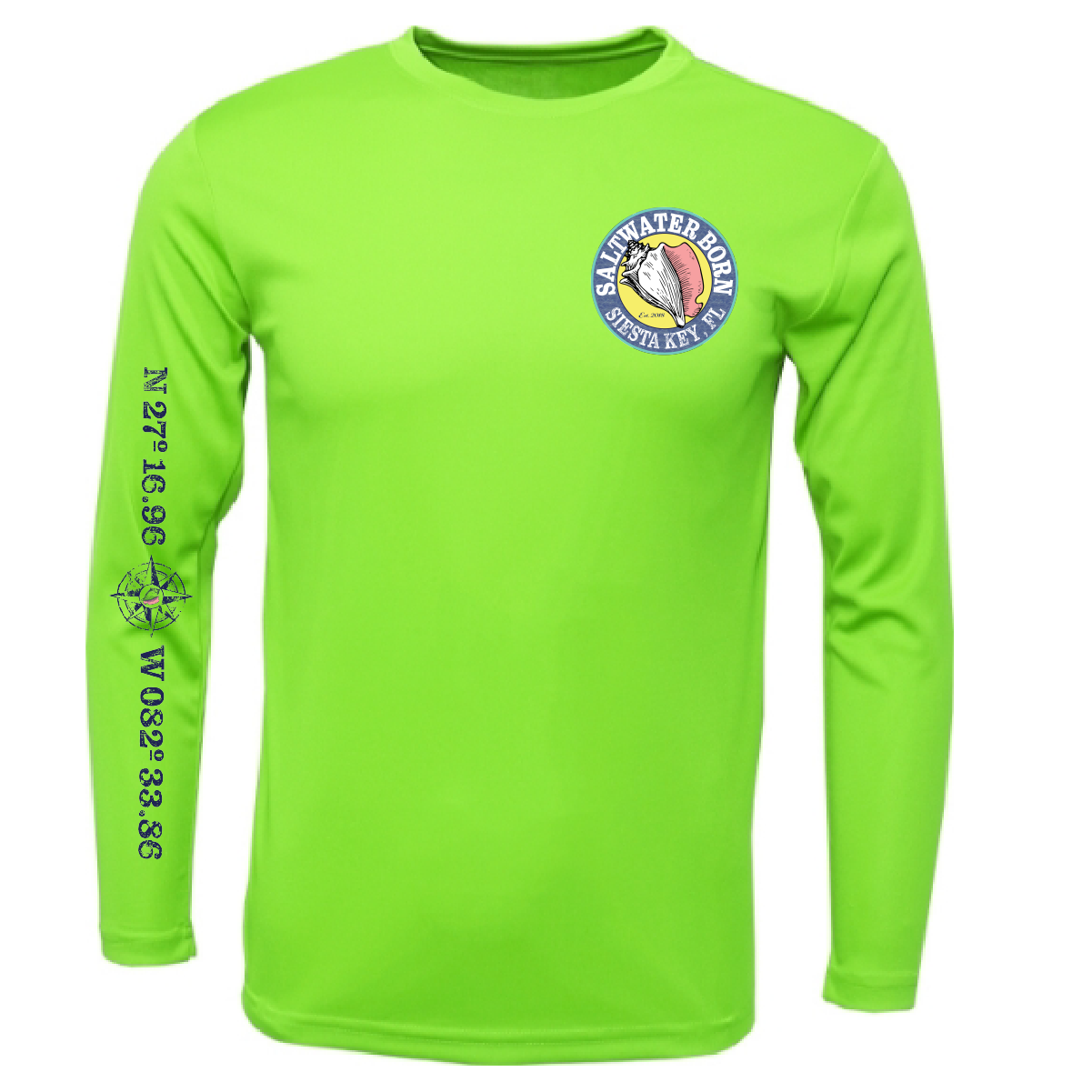 Siesta Key, FL Kraken Long Sleeve UPF 50+ Dry-Fit Shirt