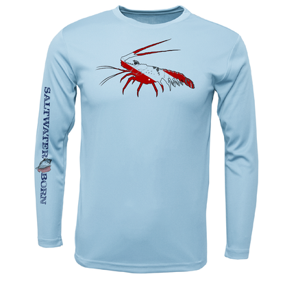 Saltwater Born Key West, FL Spiny Lobster Diver Long Sleeve UPF 50+ Dry-Fit Shirt