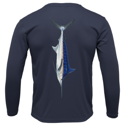 Siesta Key, FL Marlin Long Sleeve UPF 50+ Dry-Fit Shirt