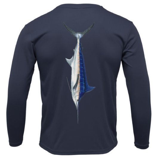 Siesta Key, FL Marlin Long Sleeve UPF 50+ Dry-Fit Shirt