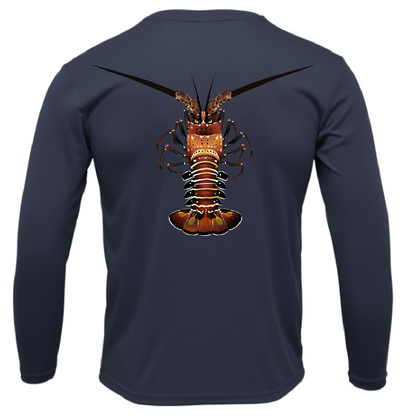 Saltwater Born Key West, FL Realistic Lobster Long Sleeve UPF 50+ Dry-Fit Shirt