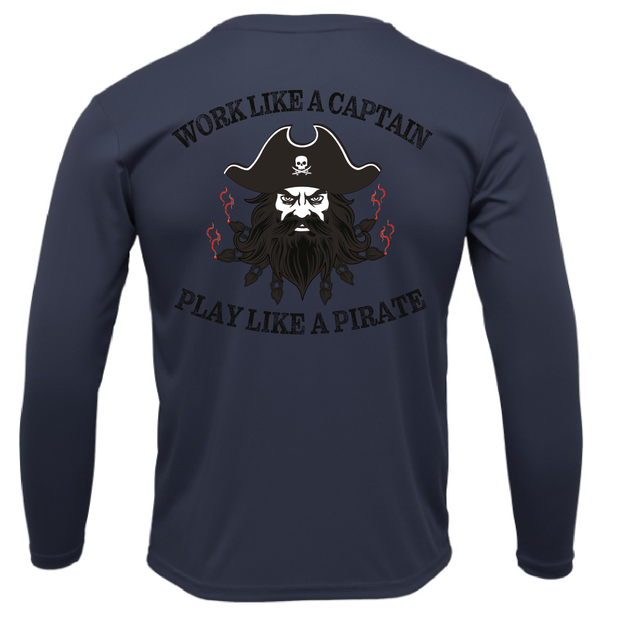 Tampa Bay Blackbeard Long Sleeve UPF 50+ Dry-Fit Shirt