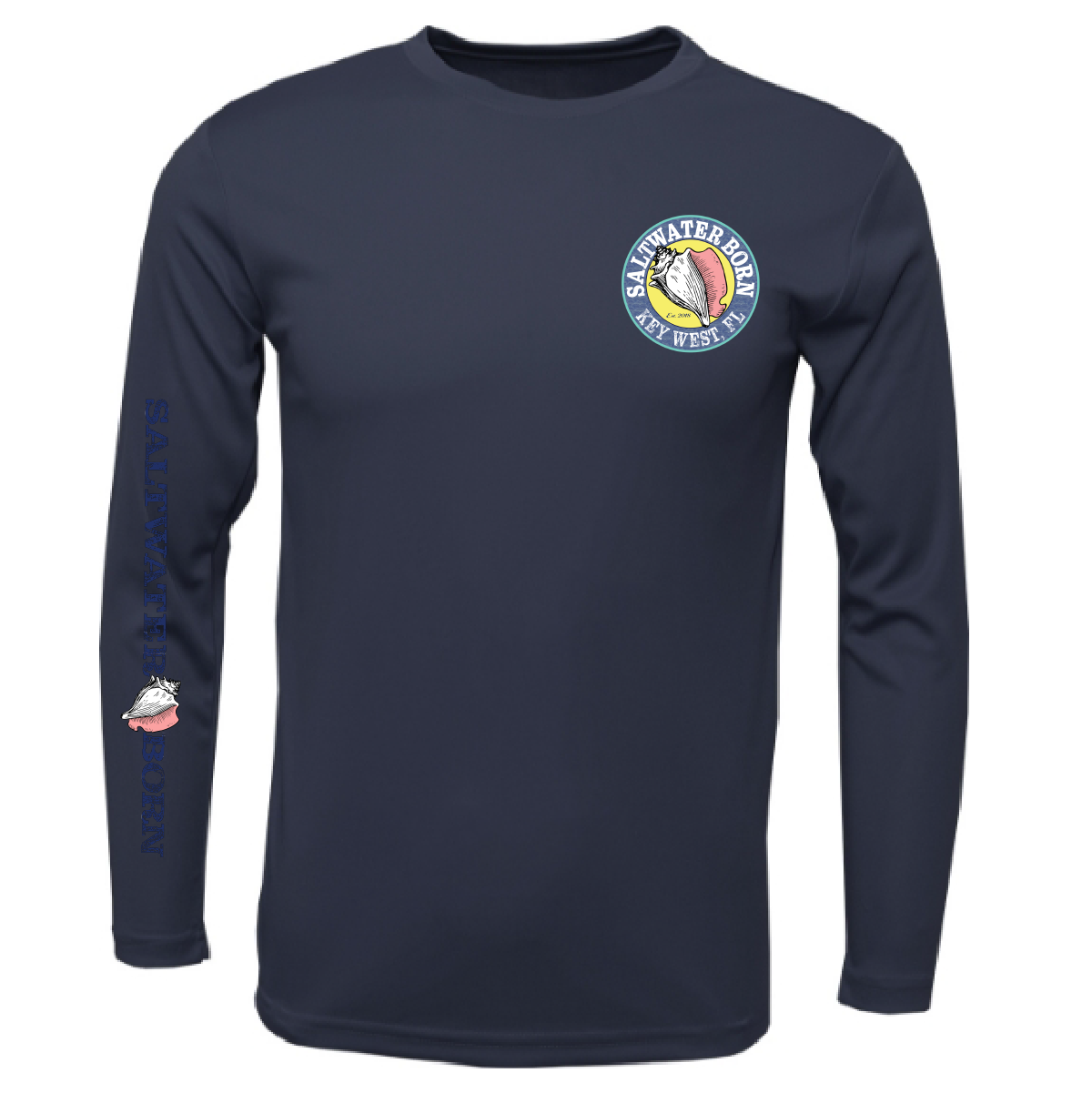 Saltwater Born Key West, FL Turtle Long Sleeve UPF 50+ Dry-Fit Shirt